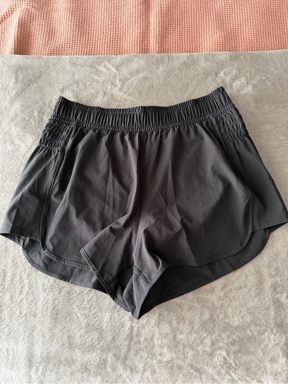 lululemon athletica Black Running Shorts with Elastic Waistband